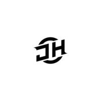 JH Premium esport logo design Initials vector