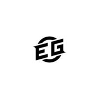 EG Premium esport logo design Initials vector