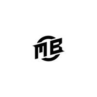 MB Premium esport logo design Initials vector