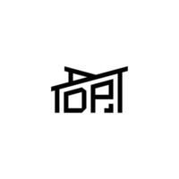 DP Initial Letter in Real Estate Logo concept vector