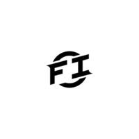 fi prima deporte logo diseño iniciales vector