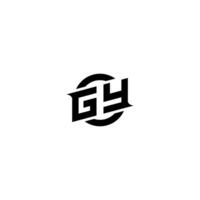 GY Premium esport logo design Initials vector