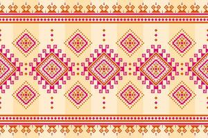 Carpet tribal pattern art. Geometric ethnic seamless pattern traditional. Aztec ethnic ornament print. Mexican style. vector