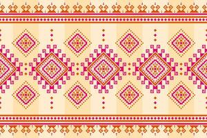 Carpet tribal pattern art. Geometric ethnic seamless pattern traditional. Aztec ethnic ornament print. Mexican style. vector