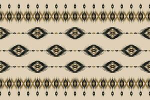 Carpet ethnic ikat art. Seamless pattern in tribal. Aztec geometric ornament print. vector