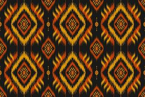 Beautiful ethnic tribal pattern art. Ethnic ikat seamless pattern. American and Mexican style. vector