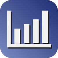 Statistics Vector Glyph Gradient Background Icon For Personal And Commercial Use.