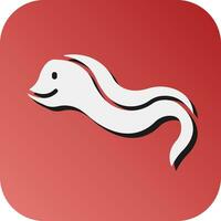 Eel Vector Glyph Gradient Background Icon For Personal And Commercial Use.