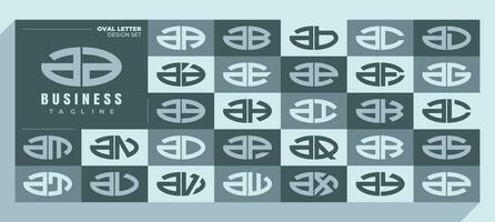 curva línea elipse minúsculas letra un Automóvil club británico logo diseño haz vector