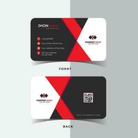 corporativo negocio tarjeta modelo diseño, creativo y limpiar negocio tarjeta . vector