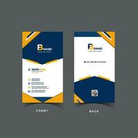 corporate business card template design, creative and clean business card . vector