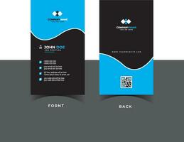 corporate business card template design, creative and clean business card . vector