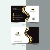 corporativo negocio tarjeta modelo diseño, creativo y limpiar negocio tarjeta . vector