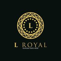 Initial Letter L Royal Icon Vector Logo Template Illustration Design