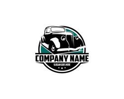 vintage car from 1932. isolated on a white background appearing from the front in a premium style. best for logo, badge, emblem, icon, sticker design. available in eps 10 vector