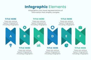 conjunto de vector infografía diseño plantillas para presentaciones