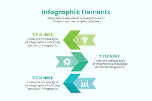 conjunto de vector flecha infografía diseño plantillas para presentaciones