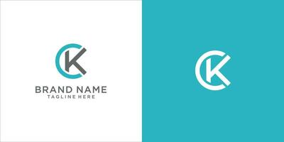 C K Letter logo design. Creative Modern Letters Vector Icon Logo Illustration.