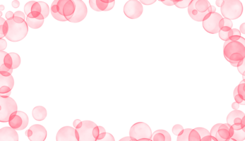 Seife Luftblasen mit Rosa funkeln. Luftblasen rahmen. Design zum Dekorieren, Hintergrund, Hintergrund, Illustration. png