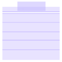 Purple sticky note png