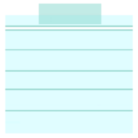 Green sticky note png