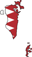 drawing of bahrain flag map. png