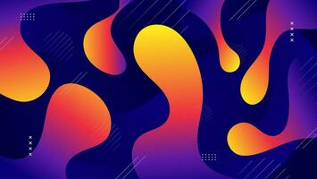 Abstract modern colorful fluid gradient. vector