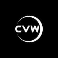 CVW letra logo diseño, inspiración para un único identidad. moderno elegancia y creativo diseño. filigrana tu éxito con el sorprendentes esta logo. vector