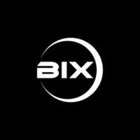 BIX Letter Logo Design, Inspiration for a Unique Identity. Modern Elegance and Creative Design. Watermark Your Success with the Striking this Logo. vector