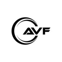 AVF Letter Logo Design, Inspiration for a Unique Identity. Modern Elegance and Creative Design. Watermark Your Success with the Striking this Logo. vector