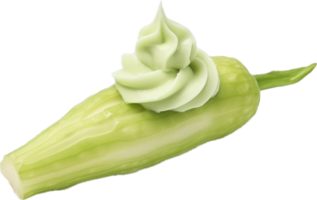 AI generated wasabi portion png