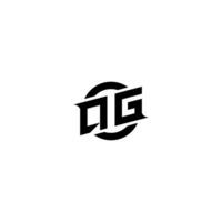QG Premium esport logo design Initials vector