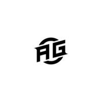 AG Premium esport logo design Initials vector