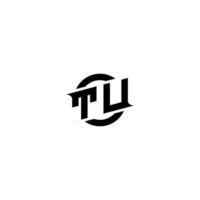 TU Premium esport logo design Initials vector