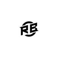 RB Premium esport logo design Initials vector