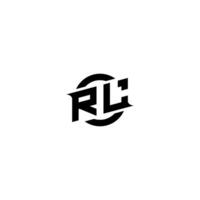rl prima deporte logo diseño iniciales vector