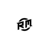 rm prima deporte logo diseño iniciales vector