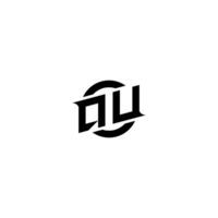 QU Premium esport logo design Initials vector