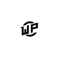 WP Premium esport logo design Initials vector