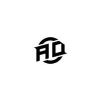 AD Premium esport logo design Initials vector