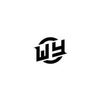 WY Premium esport logo design Initials vector