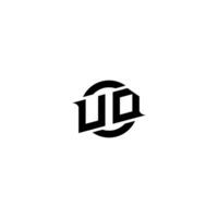 UD Premium esport logo design Initials vector