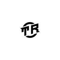 TR Premium esport logo design Initials vector