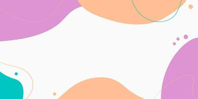 Horizontal abstract background in trendy colors. Peach fuzz. Multicolored template for cards, banners, sale, posters, advertising. Vector illustration.