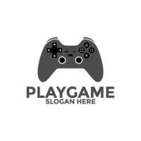 Game console logo vector, Gaming logo with game pad logo design template, game play logo icon vector