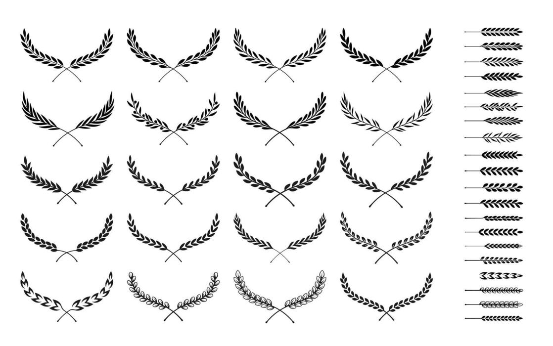 Laurel Wreath Vector Art, Icons, and Graphics for Free Download
