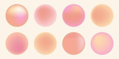 Peach fuzz backgrounds.Circle patterns for design. vector