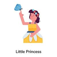 Trendy Little Princess vector