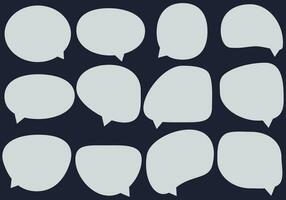 Set speech bubbles. speak chat box or chat vector square and doodle message