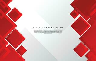modern abstract red and white background design vector